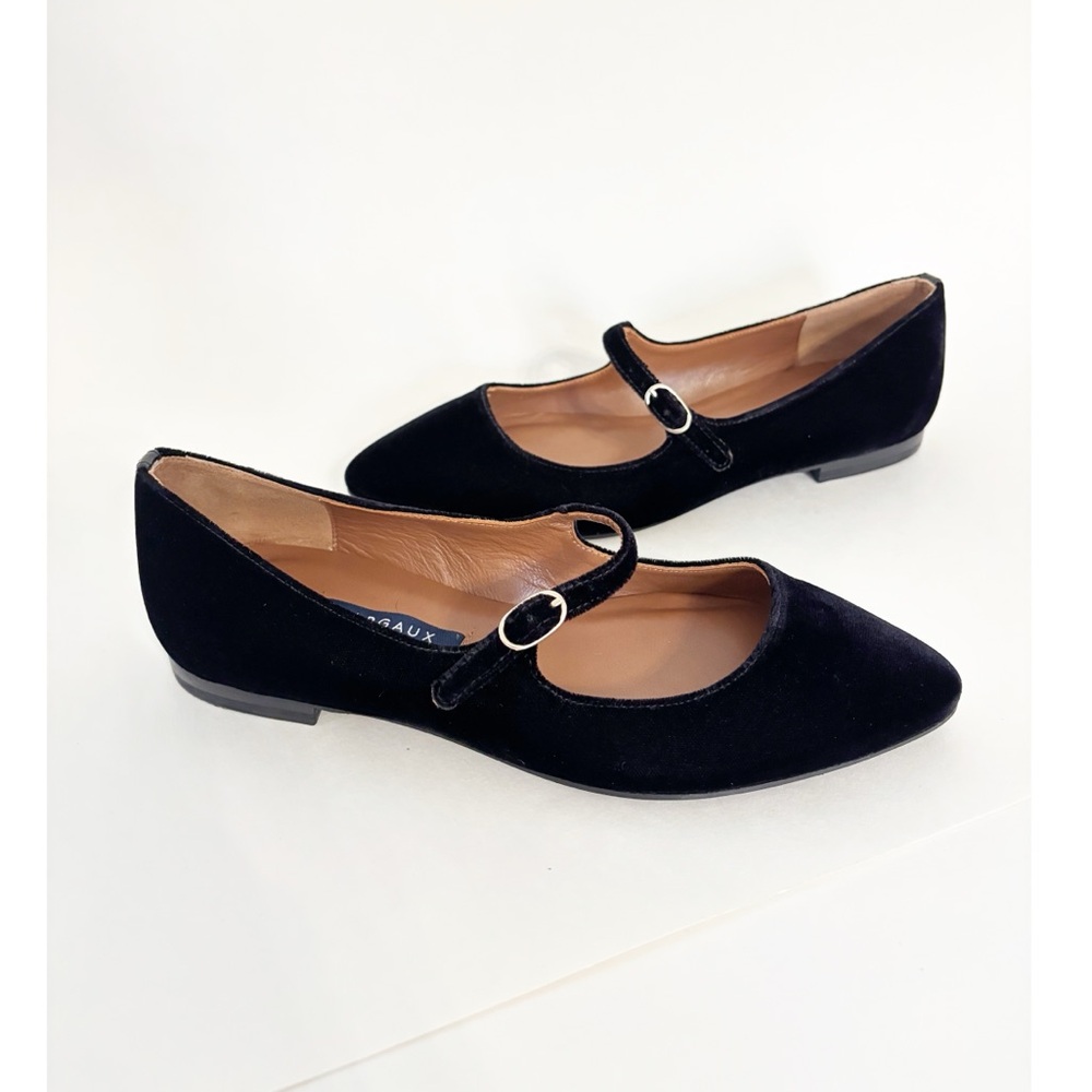 Margaux Black Flats